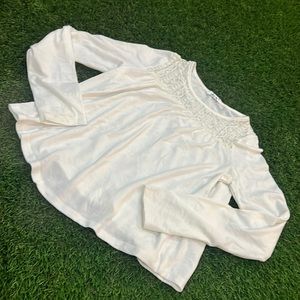 Girls Dex top with lace overlay